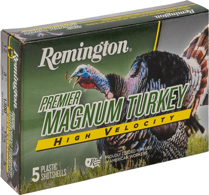 Premier Magnum Turkey High Velocity, 12 Gauge, 5 Shot, 3 in, 1 3/4 oz, 1300 fps